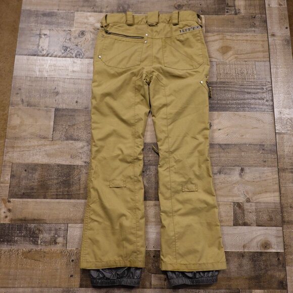 Burton Access DRYRIDE Snow Pants Women’s Medium Tan Mountain Ski Snowboard - Picture 12 of 16